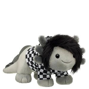 EMO AXOLOTL BUILD A BEAR WITH CHECKERED HOODIE BAB